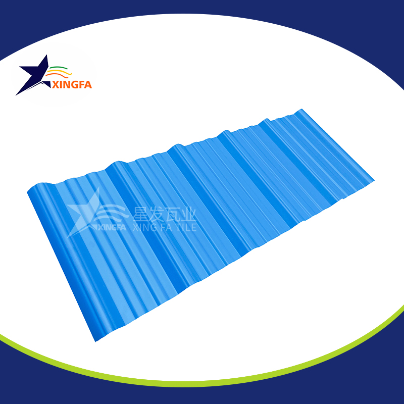 2.5mm加厚蓝色梯形pvc复合隔热瓦 适用于大型水产养殖业厂房房顶用 pvc材质塑料防火厂房瓦 PVC瓦濮阳厂家出售
