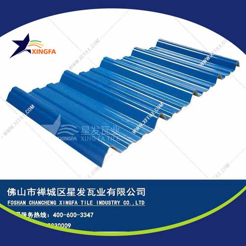 厚度3.0mm蓝色900型PVC塑胶瓦 濮阳工程钢结构厂房防腐隔热塑料瓦 pvc多层防腐瓦生产网上销售